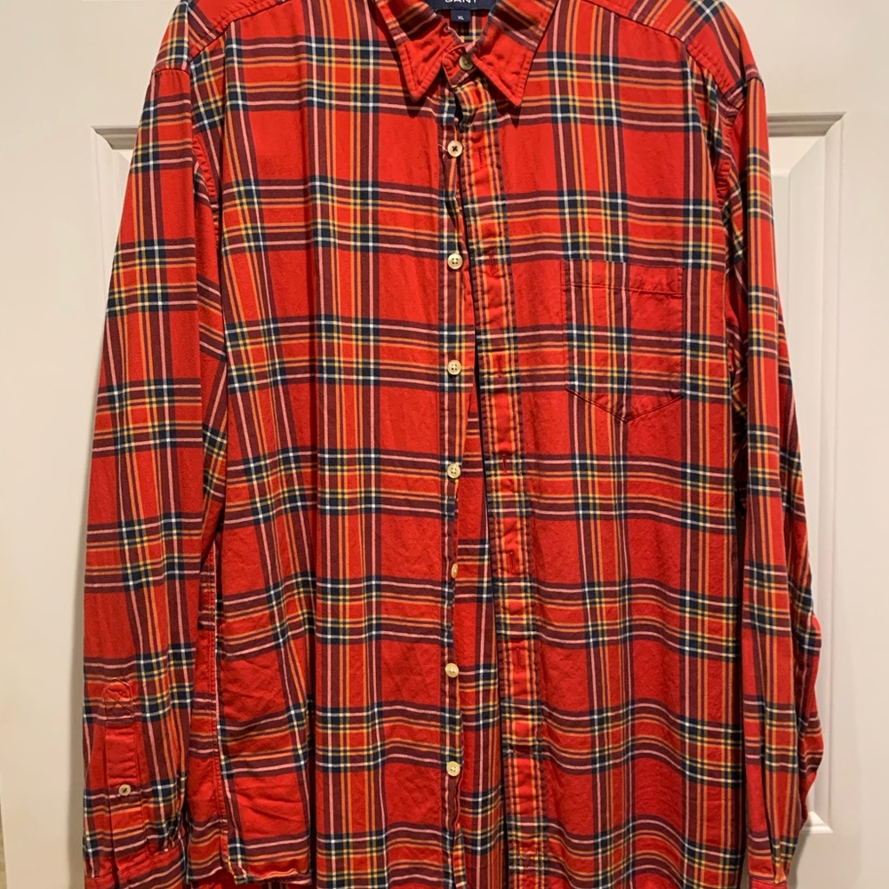 Gant Mens Plaid Button Down Shirt